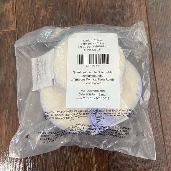 Saie reusable face cleansing pads - set of 3 nwt - Picture 4 of 4